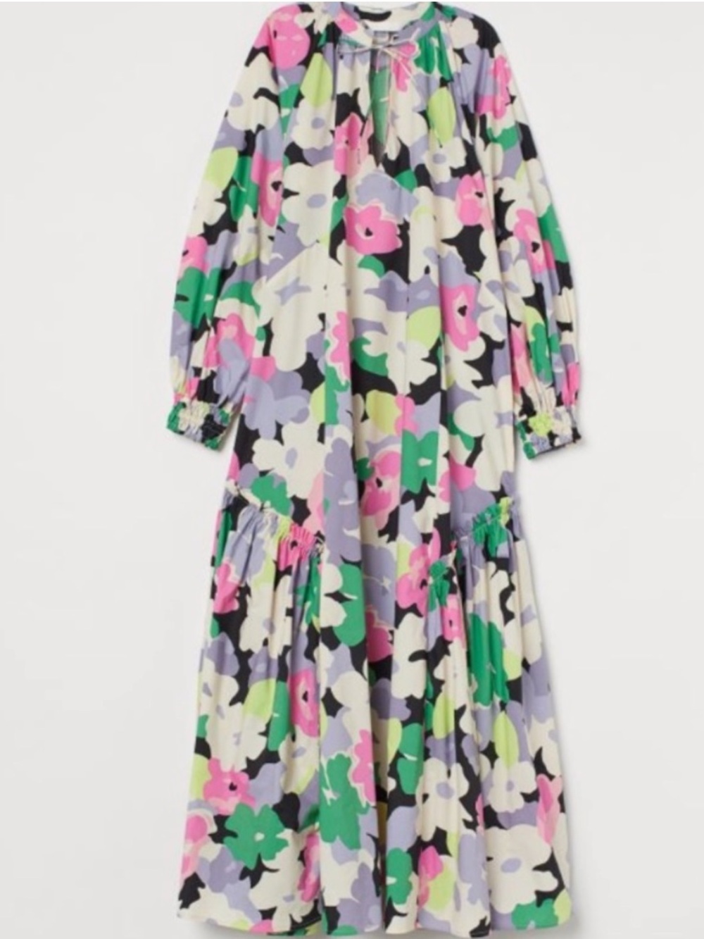 H&M Conscious Floral Maxi Kaftan Dress